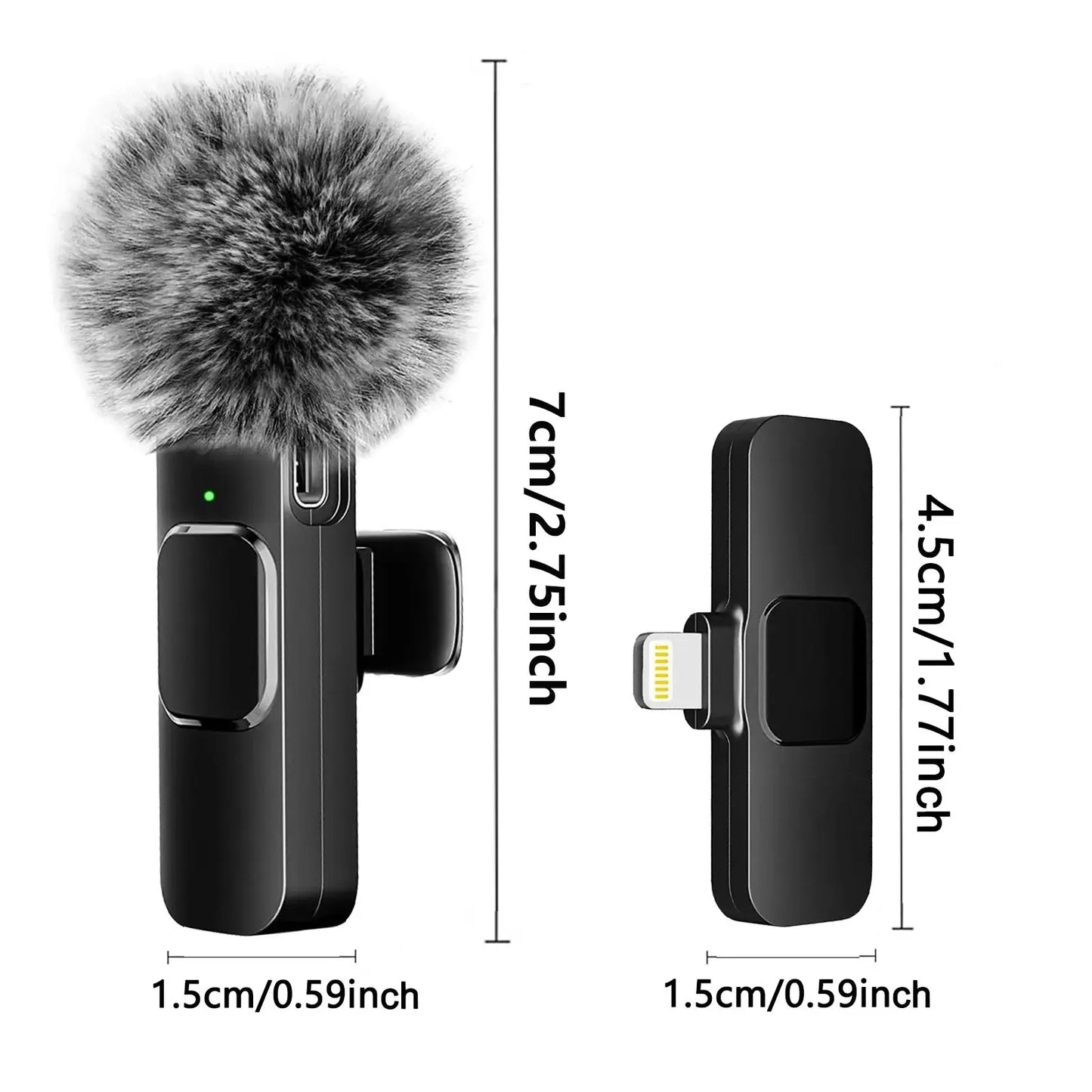 smart Wireless  Microphone Audio Video Recording