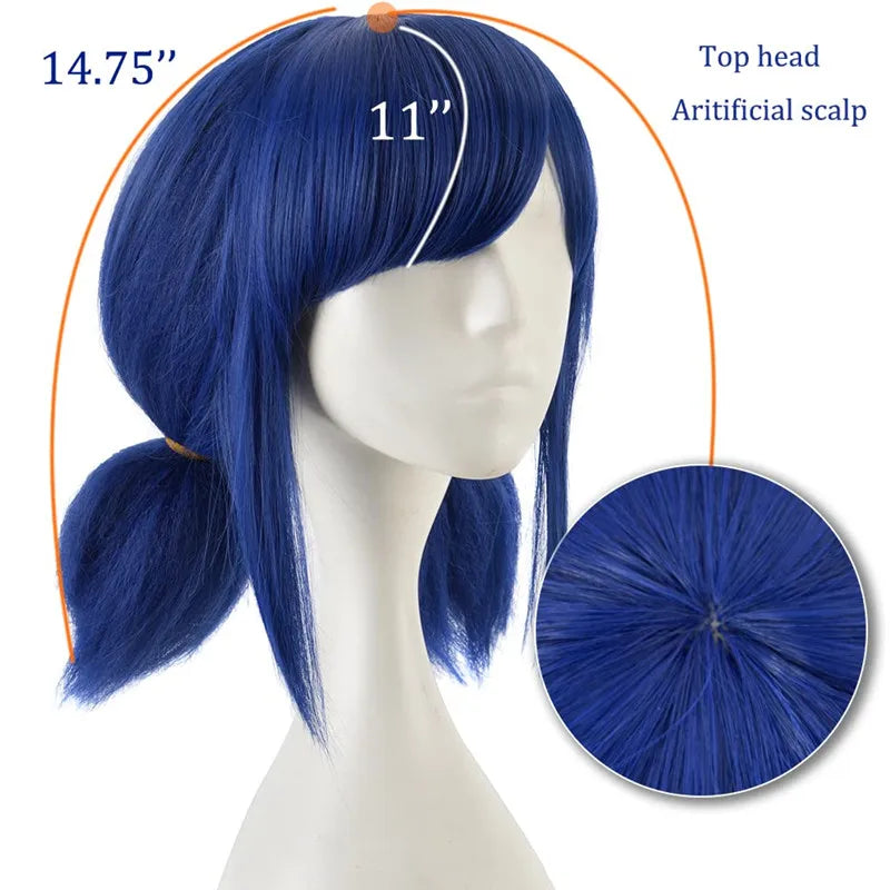 Blue Cosplay Wig for Girl Halloween