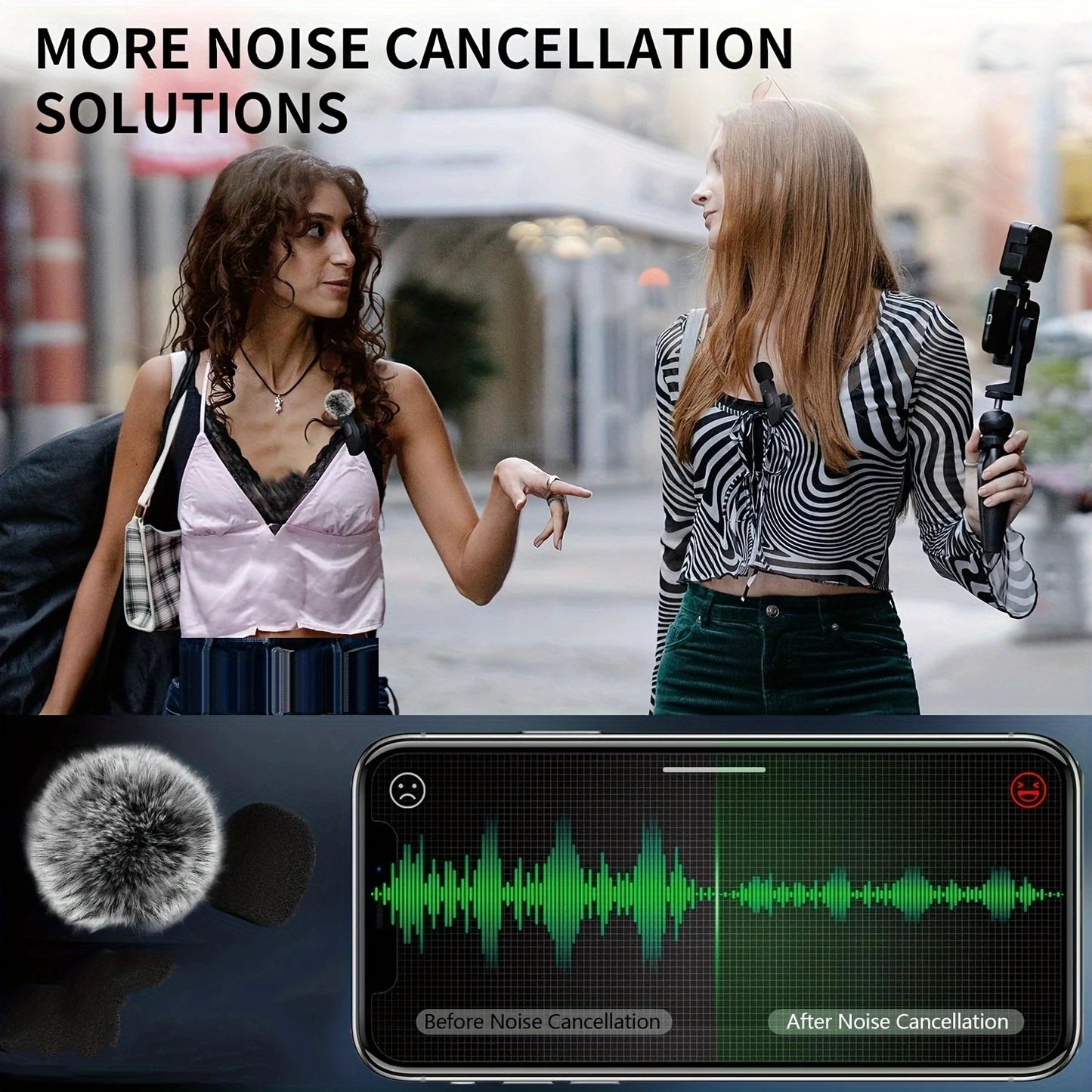 smart Wireless  Microphone Audio Video Recording