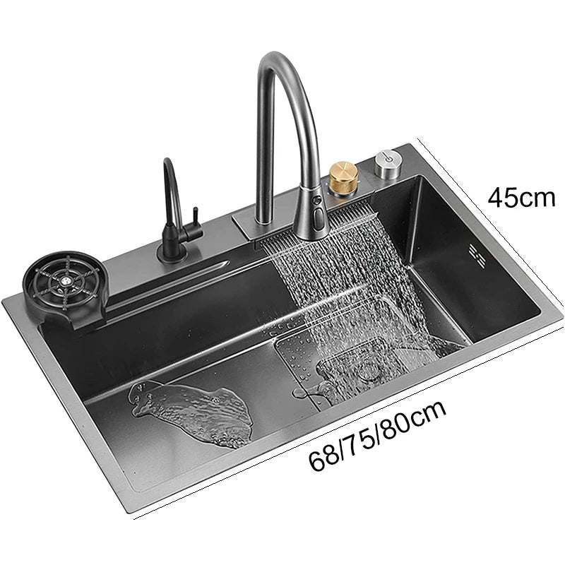 smart  Kitchen Sink Waterfall Faucet