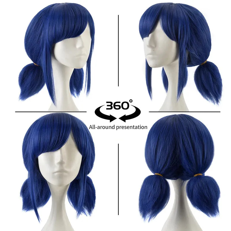 Blue Cosplay Wig for Girl Halloween